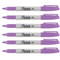 Sharpie Boysenberry Fine Point Permanent Marker Pack of 6  Sharpie Markers