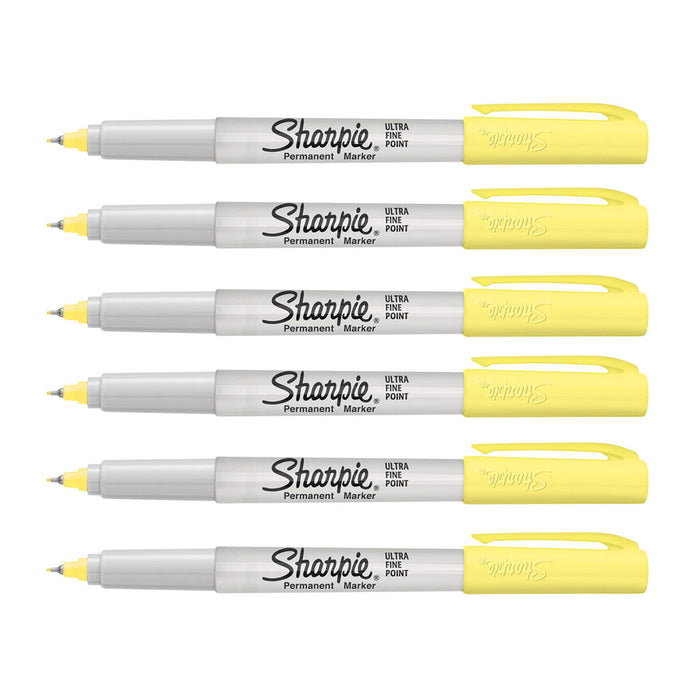 Sharpie Citrine Ultra Fine Permanent Markers 6 Count