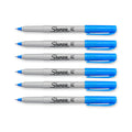 Sharpie Electro Pop Techno Blue Ultra Fine Point Permanent Marker Pack of 6  Sharpie Markers