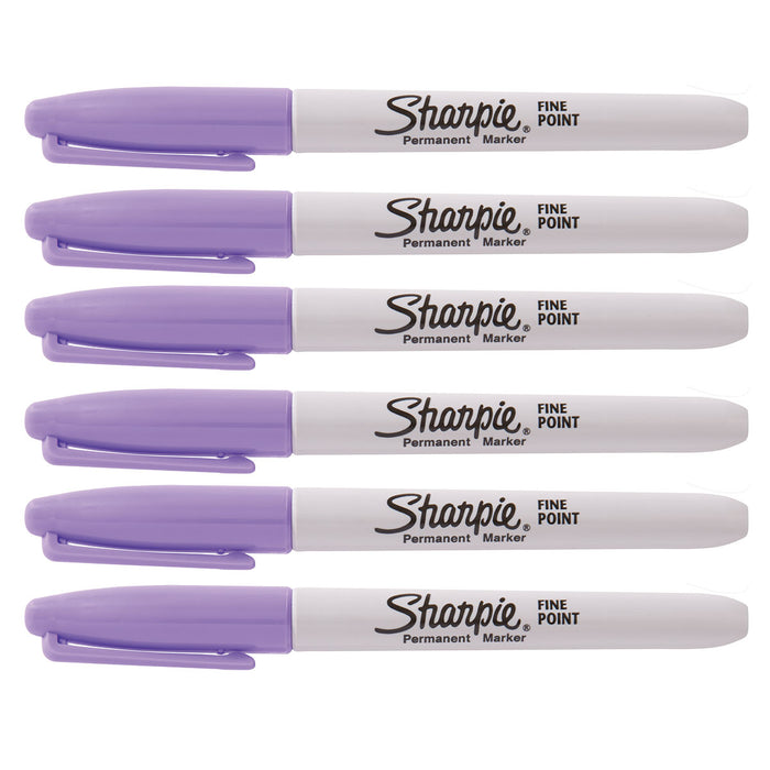 Sharpie Fine Point Lilac Markers Pack of 6