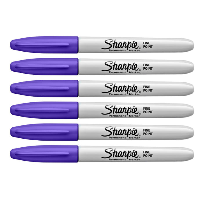 Sharpie Glam Pop Bright Purple Fine Pack Of 6