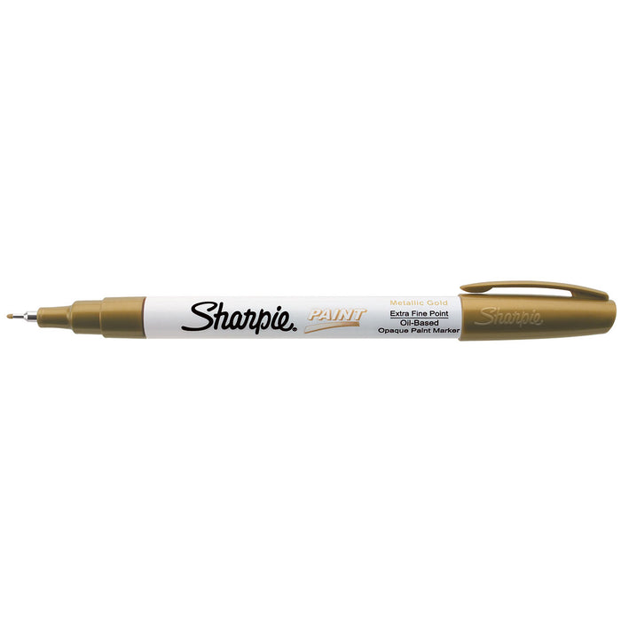 Sharpie Gold Metallic Paint Markers Extra Fine Point Pack Of 6 - PensAndPencils.Net