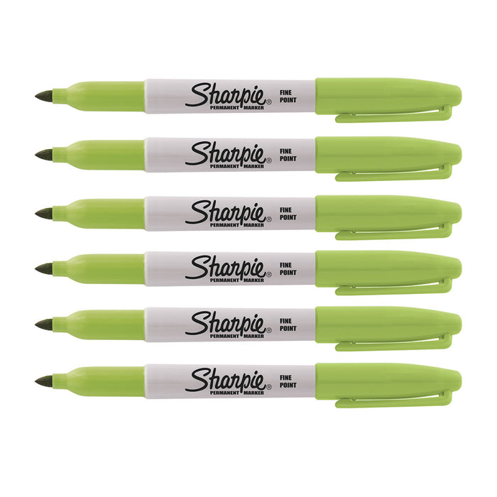 Sharpie Martian Green Fine Point Pack Of 6
