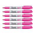 Sharpie Neon Pink Fine Point Permanent Marker Pack of 6