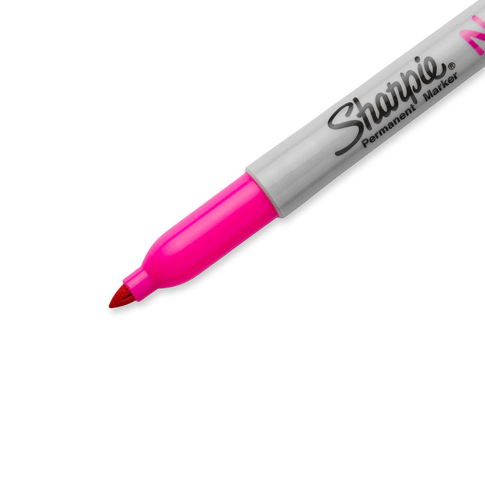 Sharpie Neon Pink Fine Point Permanent Marker Pack of 6