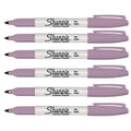 Sharpie Purple Flourite Fine Permanent Markers 6 Count - PensAndPencils.Net