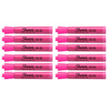 Sharpie Resaltador Pink Highlighter Pack of 12 - No Smear  Sharpie Highlighter