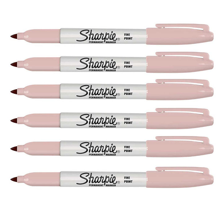 Sharpie Rose Quartz Fine Point   Permannet Markers Pack of 6