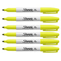 Sharpie Supersonic Yellow Fine Tip Permanent Markers Pack of 6