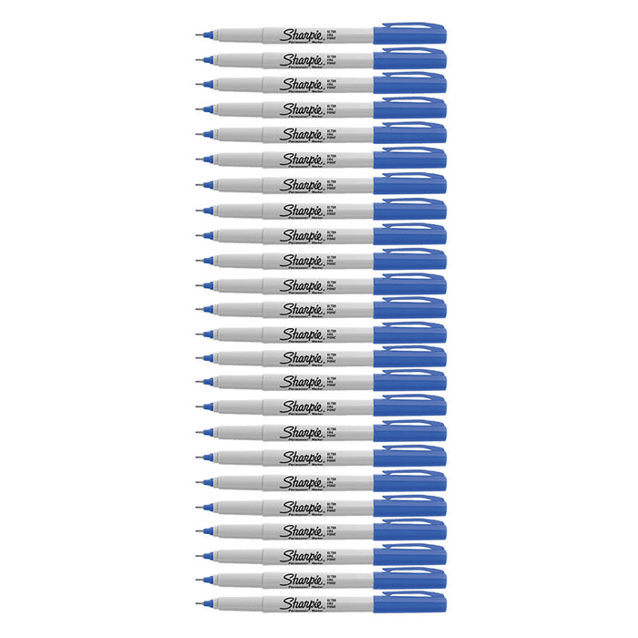 Sharpie Ultra Fine Point Blue Permanent Marker Pack of 24
