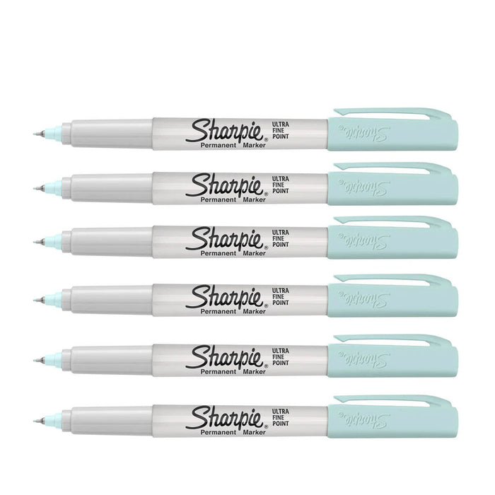 Sharpie Ultra Fine Point Markers Aquamarine 6 Count