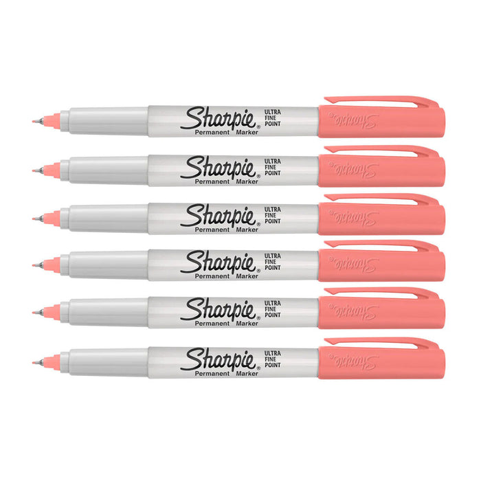Sharpie Ultra Fine Point Markers Cabochon Coral 6 Count - PensAndPencils.Net