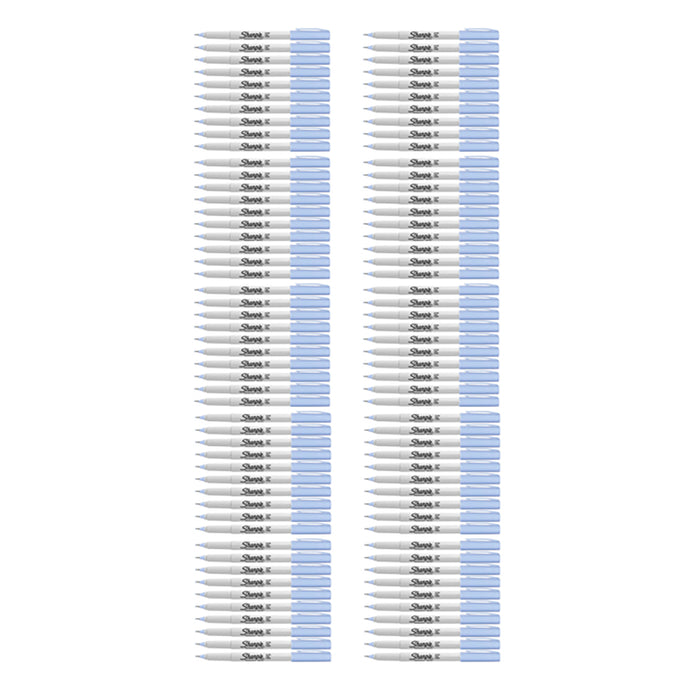 Sharpie Ultra Fine Sky Blue Permanent Marker Bulk Pack of 100