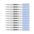 Sharpie Ultra Fine Sky Blue Permanent Marker Pack of 12