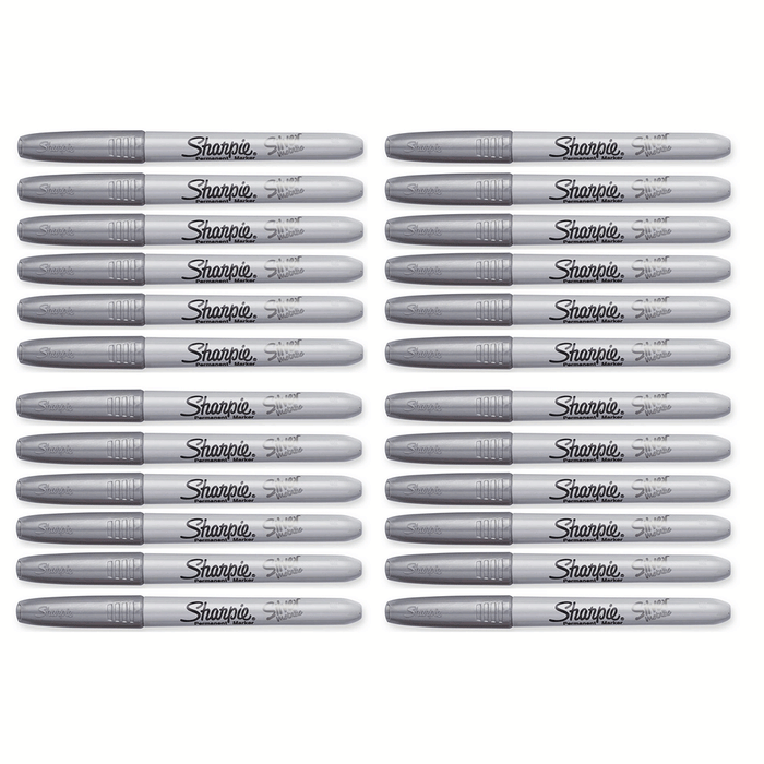 Silver Sharpie Markers Bulk Pack of 24  Sharpie Markers