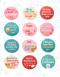 Southern Valentine Cupcake Toppers