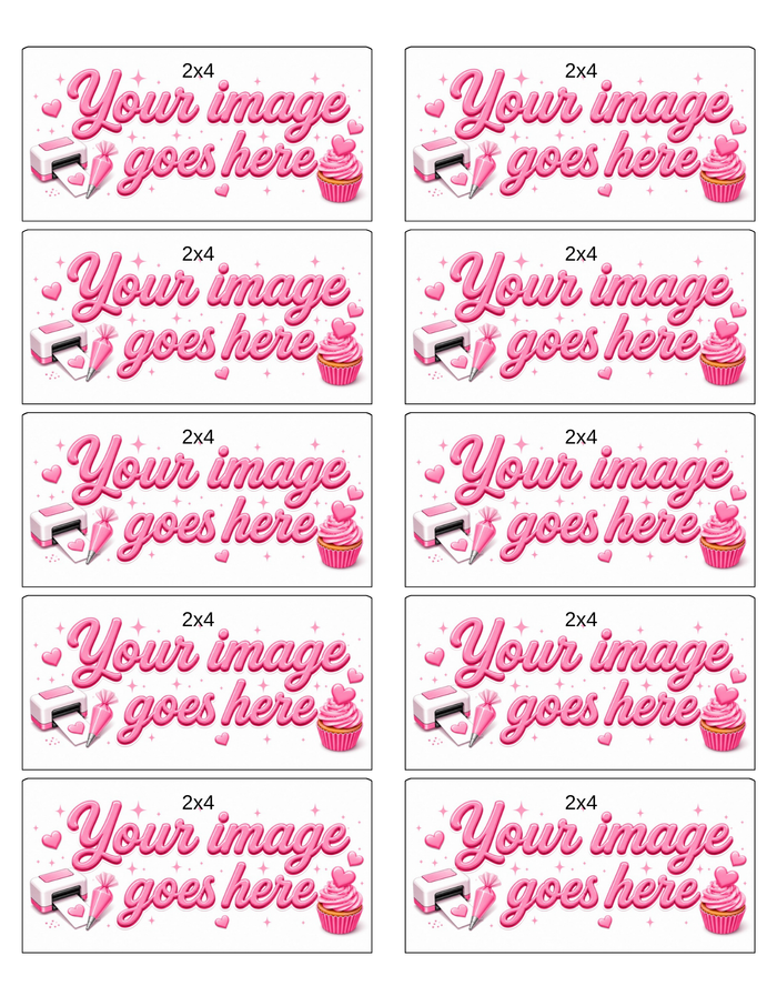 Square & Rectangle Options  ● Custom Printed Sugar Sheet UNCUT