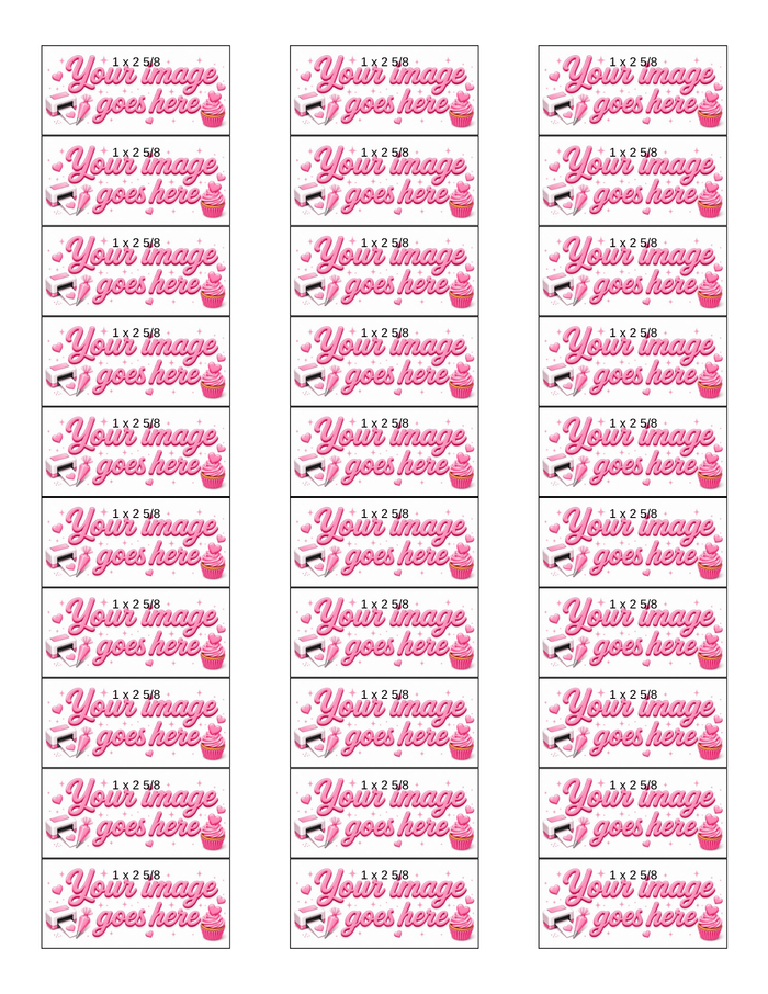 Square & Rectangle Options  ● Custom Printed Sugar Sheet UNCUT