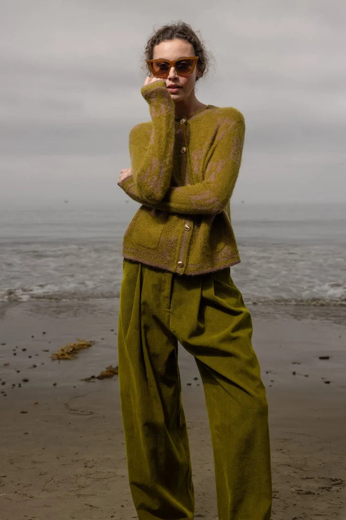 SRF Cardi - Frog - Heidi Merrick