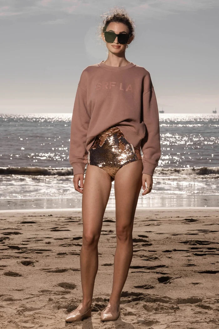 SRF LA CLASSIC CREWNECK - ROSE - Heidi Merrick