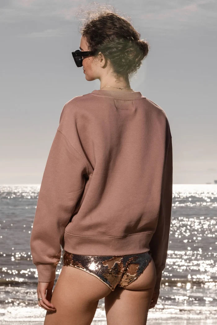 SRF LA CLASSIC CREWNECK - ROSE - Heidi Merrick