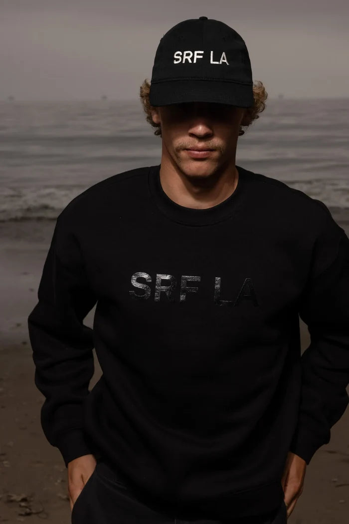 SRF LA Dad Hat - Ivory on Black - Heidi Merrick