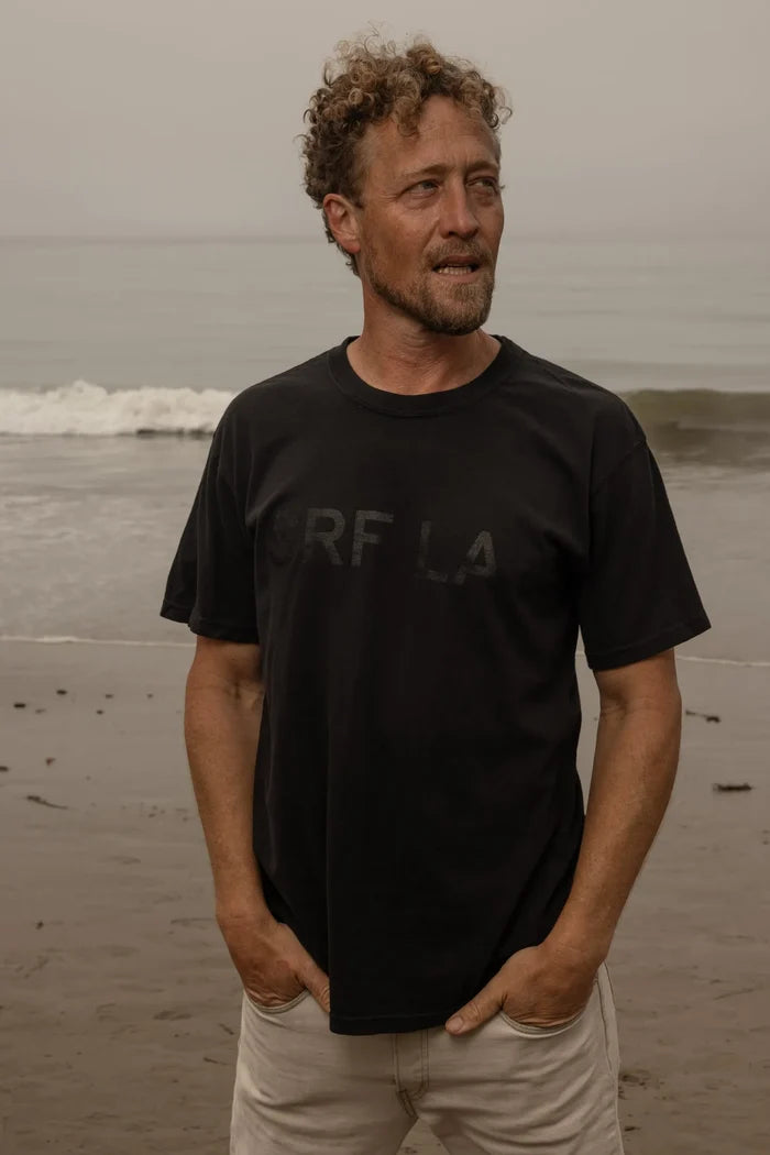 SRF LA Tee - Black on Black - Heidi Merrick