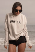 SRF LA Unisex Crewneck - Black on Cream - Heidi Merrick