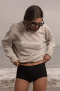 SRF SUMMERLAND Classic Crewneck - Faded Cream - Heidi Merrick