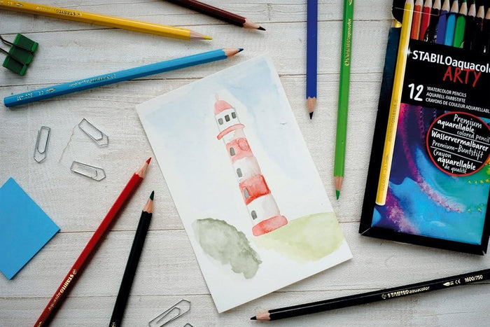 STABILO Aquacolour Watercolour Pencil Set - SCOOBOO - 1624 - 5 - Watercolour Pencils