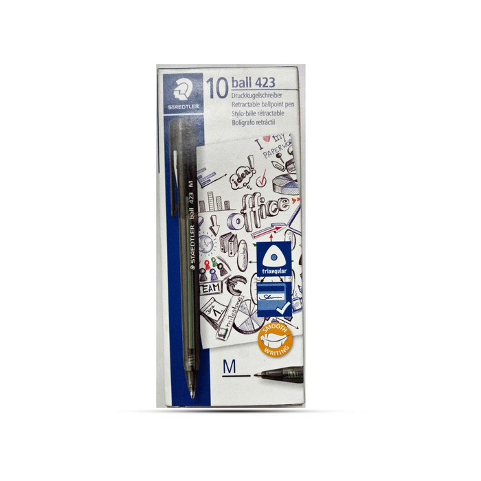 Staedtler Ball Medium Black Retractable Ballpoint Pen Set