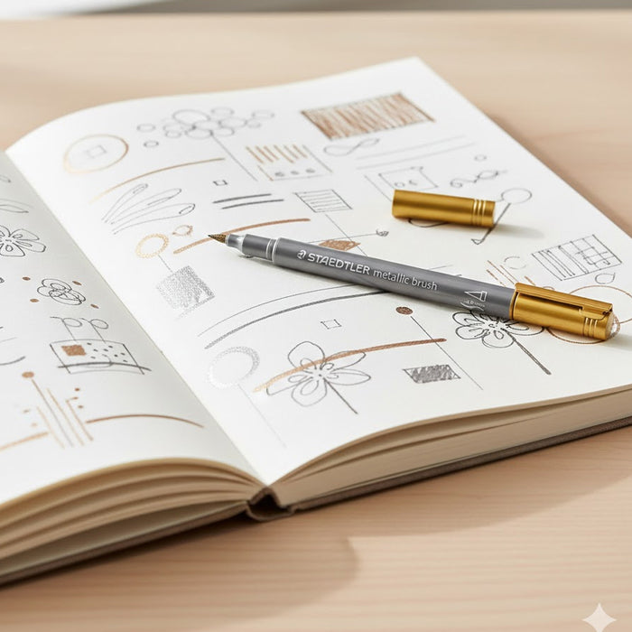 Staedtler Metallic Brush Pen Set