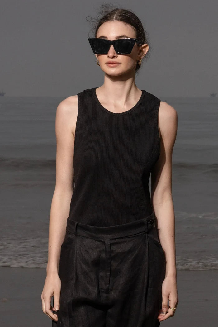 Stone Tank - Black - Heidi Merrick