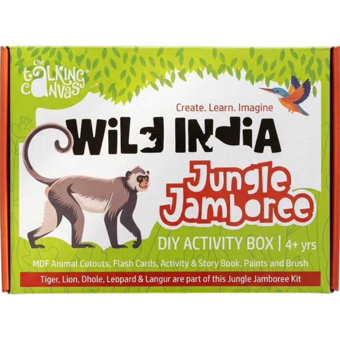 The Talking Canvas Wild India Jungle Jamboree DIY Kit
