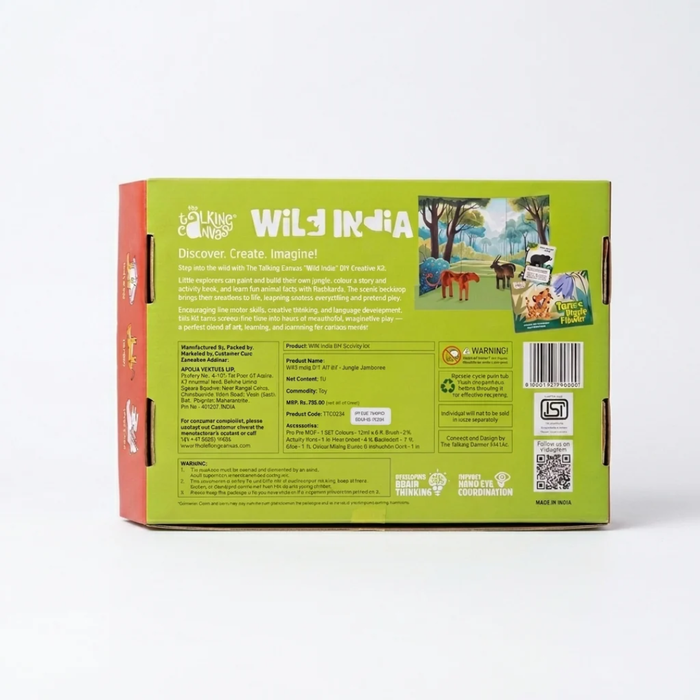 The Talking Canvas Wild India Jungle Jamboree DIY Kit