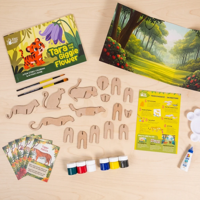 The Talking Canvas Wild India Jungle Jamboree DIY Kit