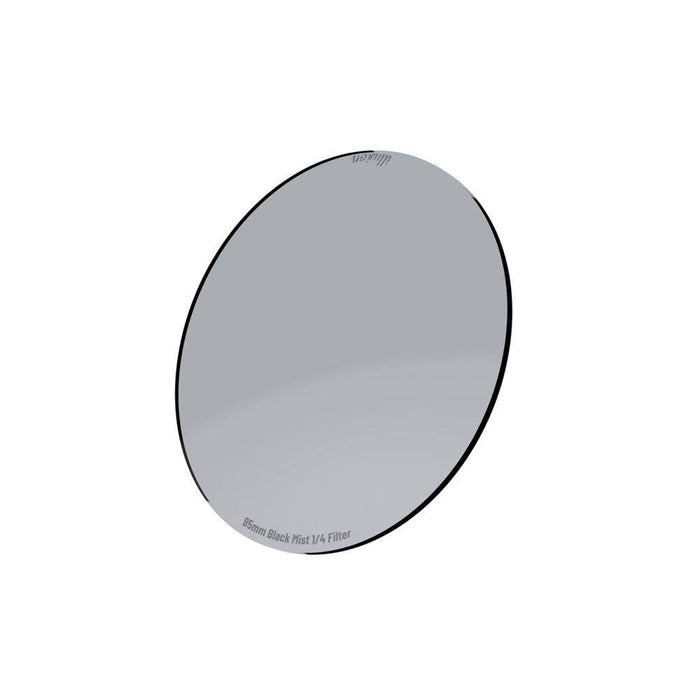 a round, grey glass filter