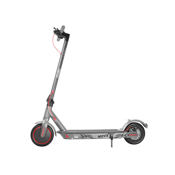 Trottinette électrique pliable Daiko Move grise, vue de profil