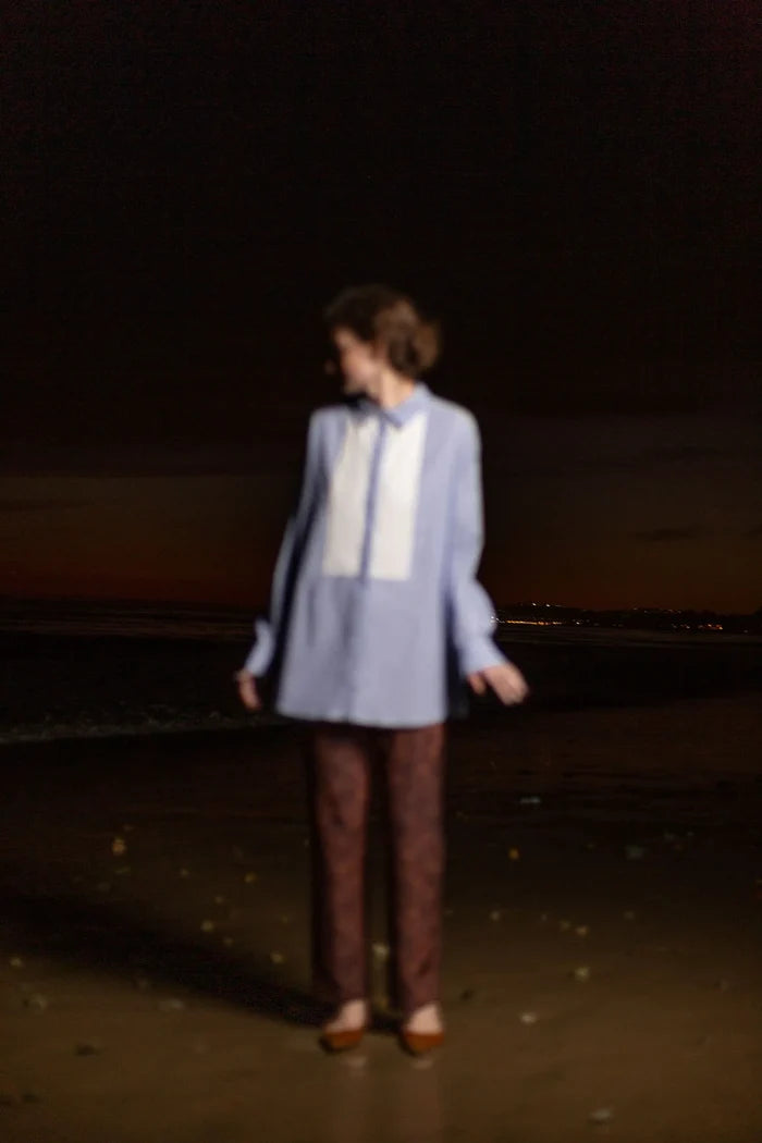 Tux Top - Stripe Cotton - Heidi Merrick