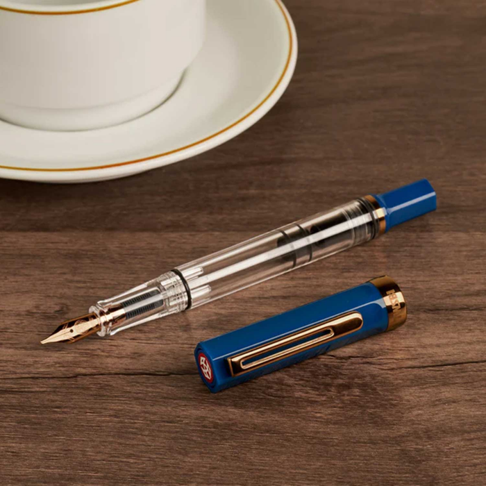 Twsbi Eco Fountain Pen in Indigo Blue with Bronze Trim