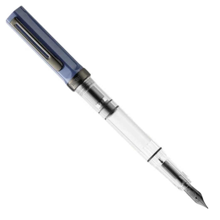 Twsbi Eco Slate Blue with Onyx Trim Fountain Pen