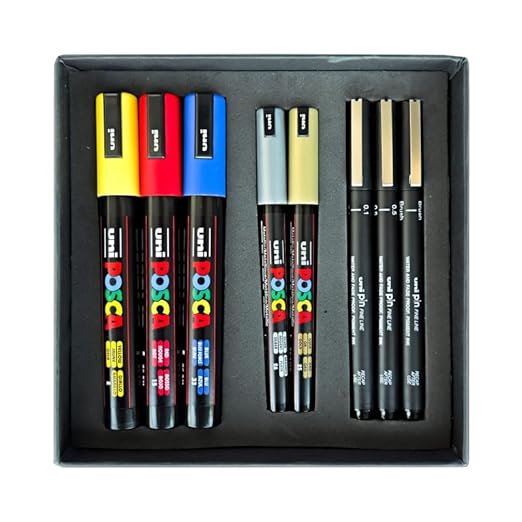 Uni-Ball Posca & Pin Drawing Kit
