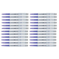 UniBall TSI Erasable Pens Violet Ink Bulk Pack of 24