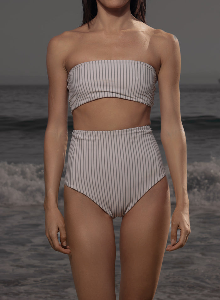 Vicent Top - Cream Ticking Stripe - Heidi Merrick