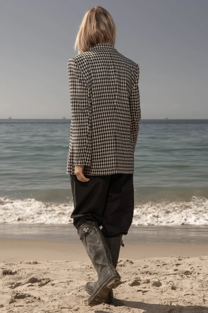 Wallace Blazer - Check Wool - Heidi Merrick