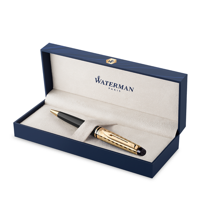 Waterman Expert Ballpoint Pen - Opera Collection Gold Trim Gift Box 2225140
