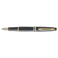 Waterman Expert Black Gold Trim Fine Fountain Pen  Waterman Fountain Pens