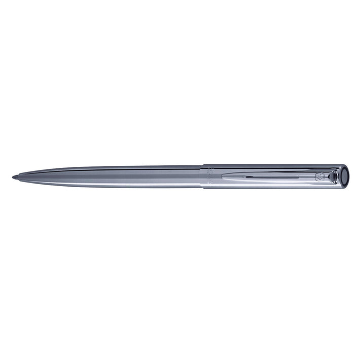 Waterman Graduate Shiny Chrome Ballpoint Pen Blue Ink