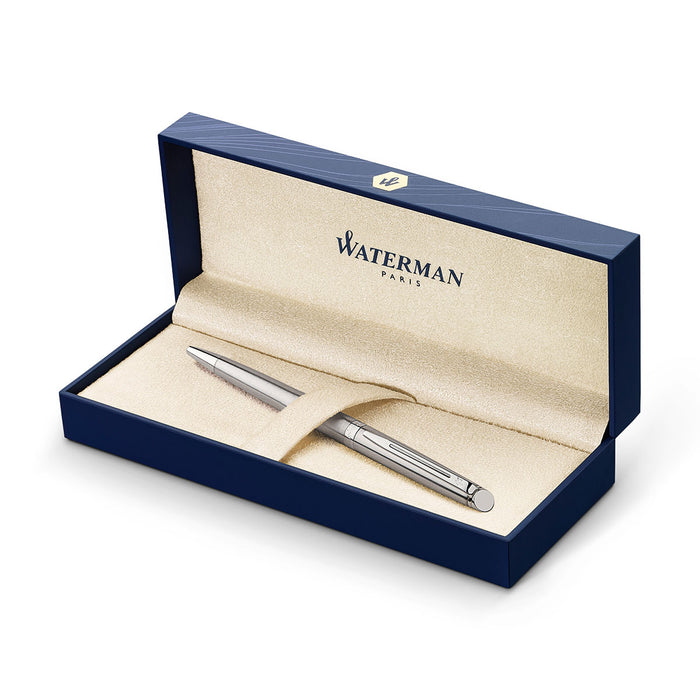 Waterman Hemisphere Ballpoint Pen Stainless Steel CT Black Ink S0920470