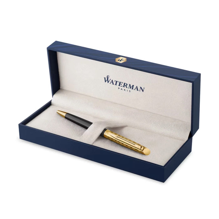 Waterman Hémisphére Opera Deluxe Black Gold Trim Ballpoint Pen 2225137